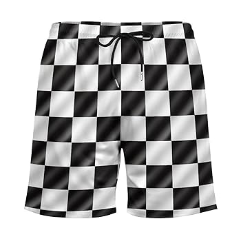 Amazon.com: Racing Flags Checkered Flag Men's Beach Shorts